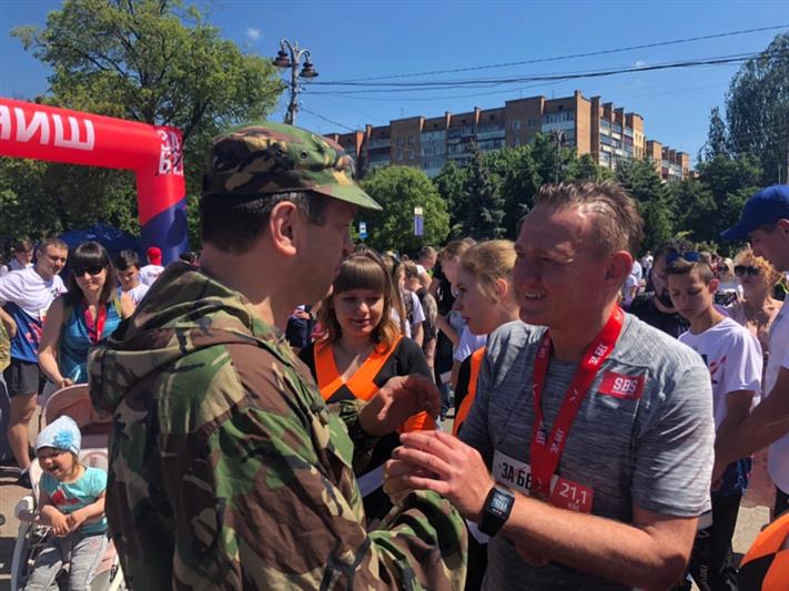 Курские росгвардейцы приняли участие во Всероссийском полумарафоне (видео) 