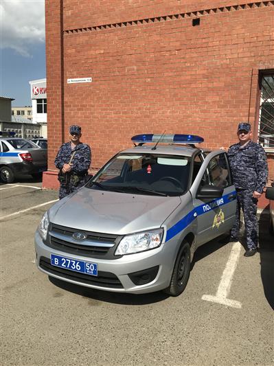В Подмосковье росгвардейцы задержали подозреваемого в разбойном нападении