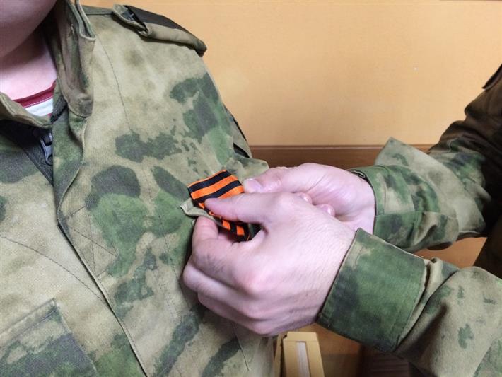 Росгвардейцы Архангельской области присоединились к Всероссийской акции «Георгиевская лента»