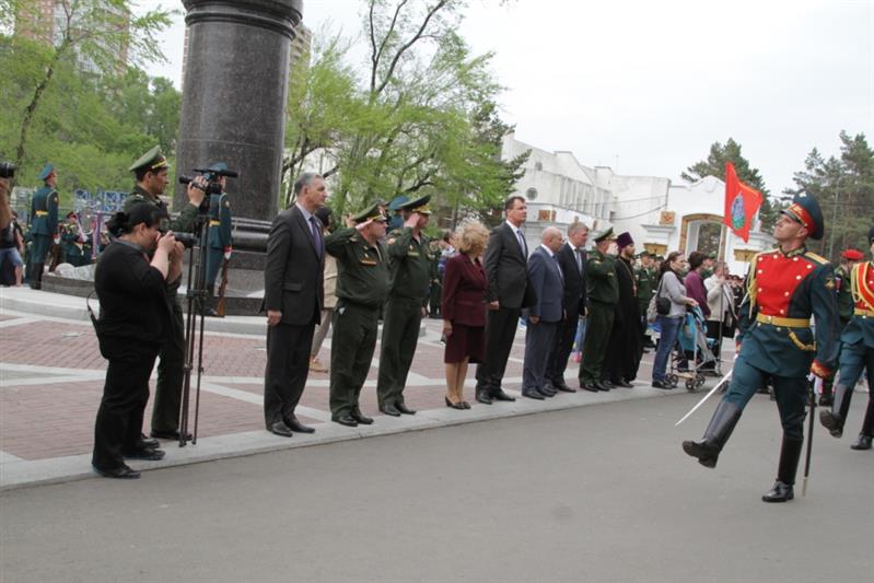 В Хабаровске при участии росгвардейцев проведено торжественное мероприятие, посвященное убытию призывников на военную службу