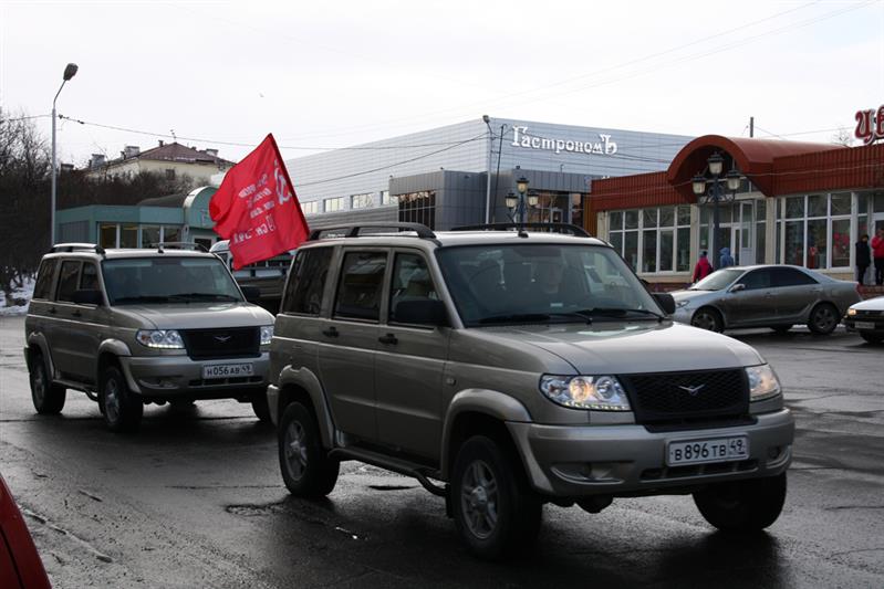 В Магадане прошел региональный этап автопробега Росгвардии «Вахта памяти. Сыны Великой Победы» в честь 74-й годовщины Победы в Великой Отечественной войне.