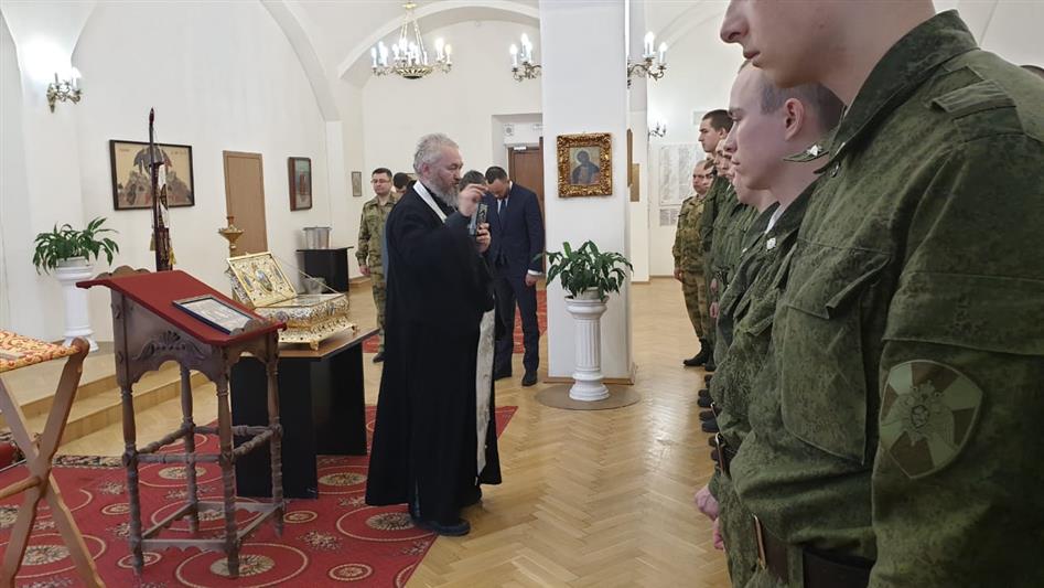 В управление Северо-Западного округа Росгвардии доставили  мощи святого Георгия Победоносца 
