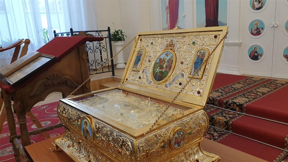 В управление Северо-Западного округа Росгвардии доставили  мощи святого Георгия Победоносца 
