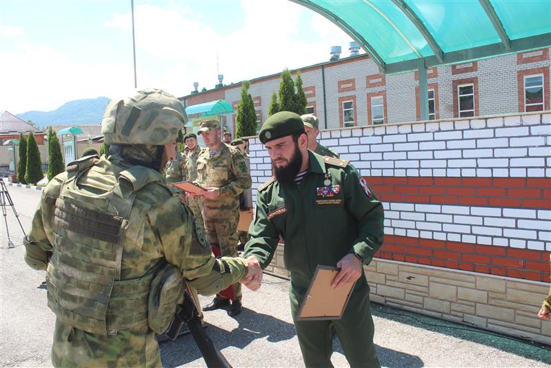 Веденский батальон грозненского соединения Росгвардии отметил 13-ю годовщину образования