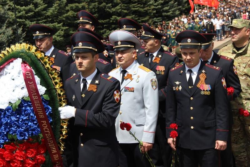На Северном Кавказе росгвардейцы приняли участие в праздновании Дня Победы