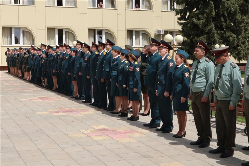 Военнослужащие 2-го военного госпиталя Росгвардии присоединились к акции «Георгиевская лента»