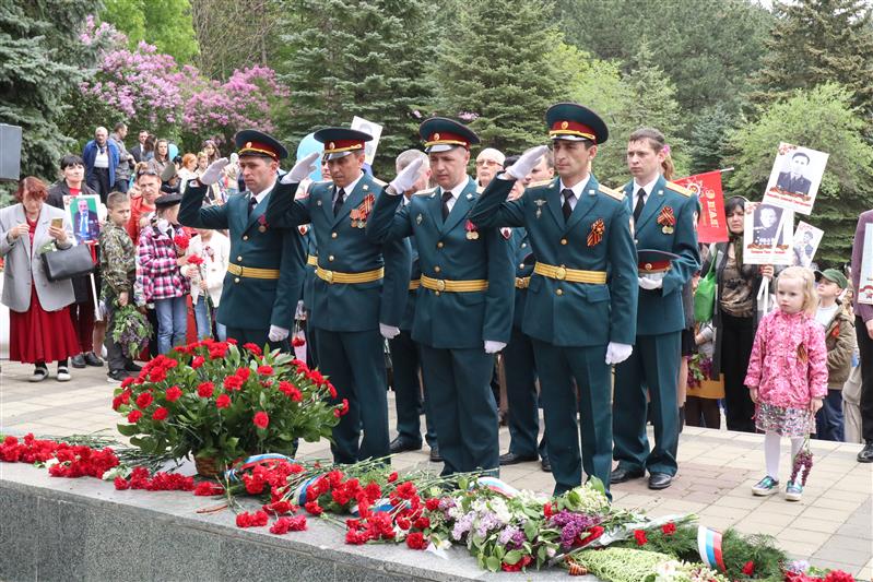 Военнослужащие Северо-Кавказского округа Росгвардии возглавили Парад Победы в столице СКФО