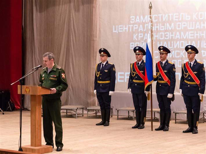 Росгвардия поздравила воронежских ветеранов войск правопорядка со столетием воинской части (видео)