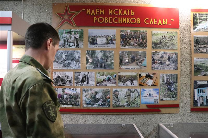 Представитель Управления Росгвардии по Республике Марий Эл стал участником открытия экспозиции «Идем искать ровесников следы» 