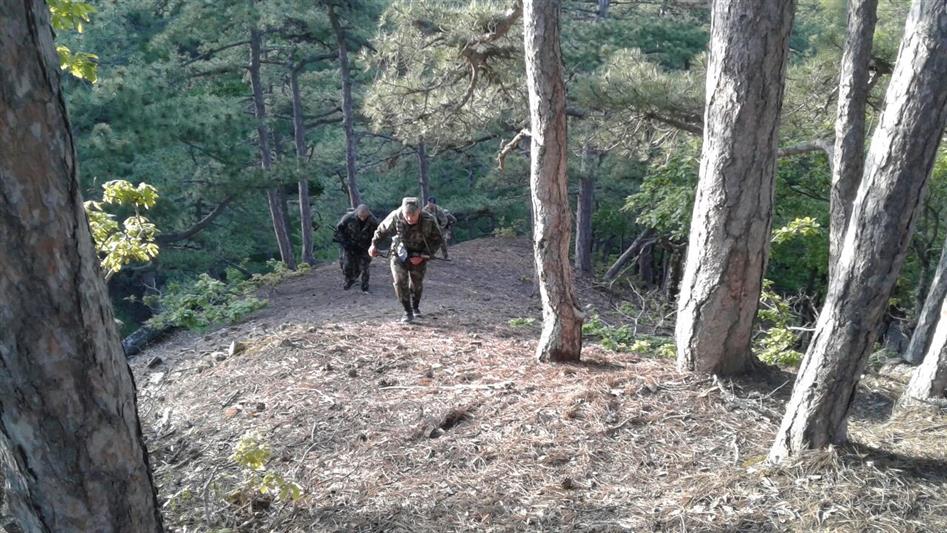 В горно-лесистом массиве Чатыр-Даг завершился полевой выход бойцов крымского ОМОН «Беркут»