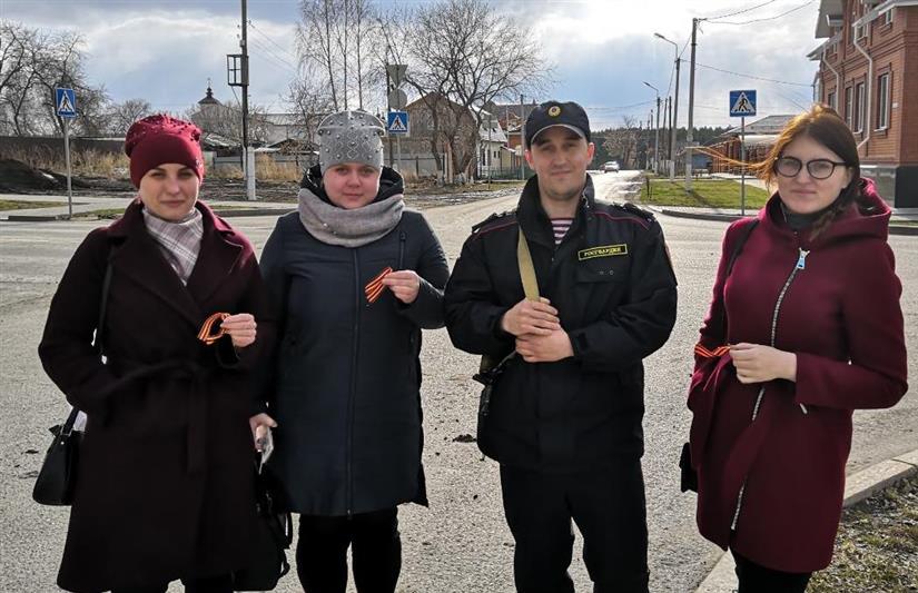 В Тюменской области росгвардейцы присоединились к Всероссийской акции «Георгиевская ленточка».