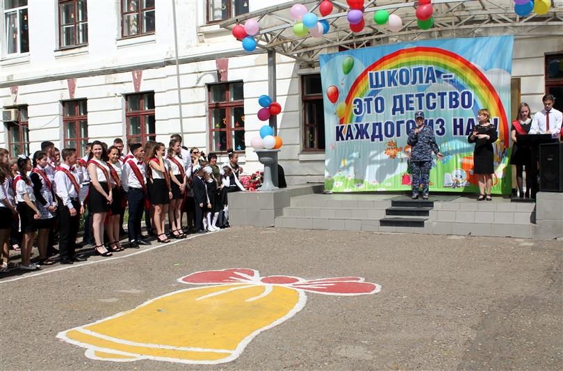 В Оренбурге сотрудники Росгвардии поздравили воспитанников подшефной школы-интерната с окончанием учебы
