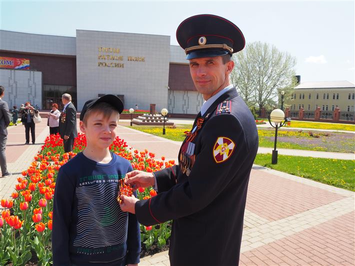 К акции «Георгиевская лента» подключилось белгородское областное управление Росгвардии