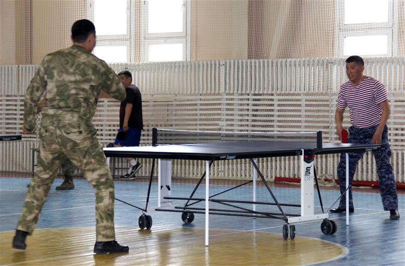 Калмыцкие росгвардейцы посвятили  турнир по настольному теннису Дню Победы  
