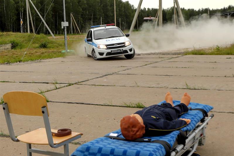 Команда Росгвардии участвует во всеармейском конкурсе «Дорожный патруль»