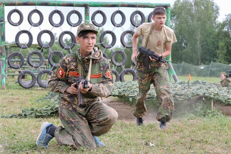 В военно-патриотическом лагере  «Ратники Отечества. Бородино-2019»  состоялся день Росгвардии