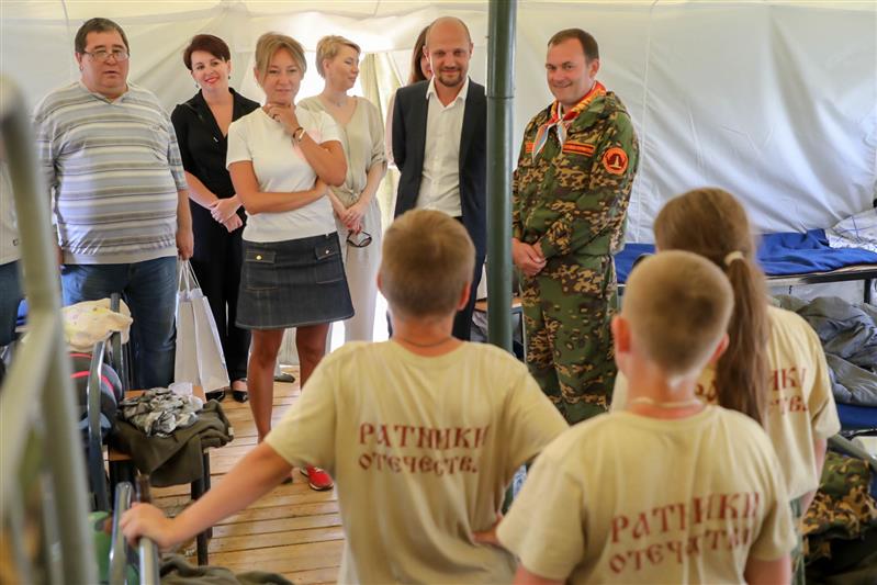 В военно-патриотическом лагере  «Ратники Отечества. Бородино-2019»  состоялся день Росгвардии