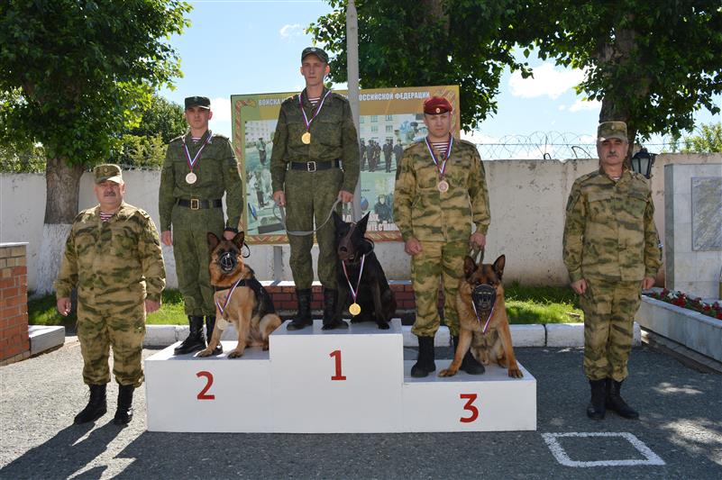 Определились победители чемпионата Уральского округа Росгвардии по многоборью кинологов