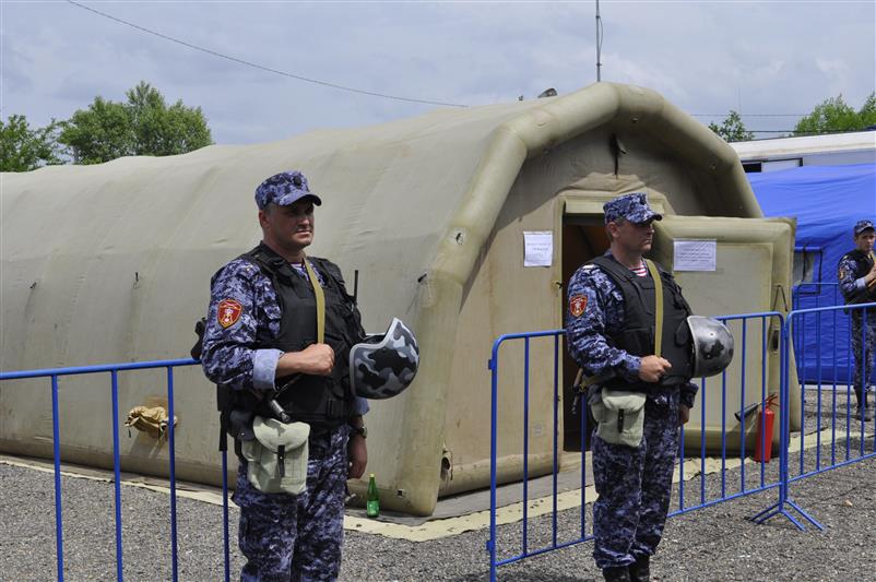 В Республике Адыгея сотрудники Росгвардии приняли участие в тактико-специальном учении