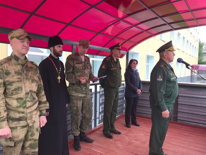 В Центре подготовки личного состава Северо-Западного округа Росгвардии состоялось открытие учебных сборов для допризывной молодежи