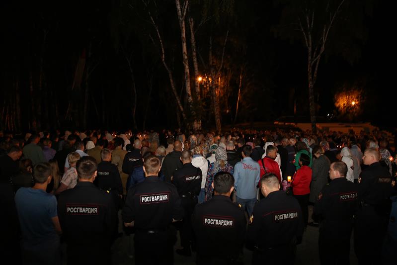 111-метровая «свеча памяти» зажглась в Челябинске по инициативе территориального управления Росгвардии  