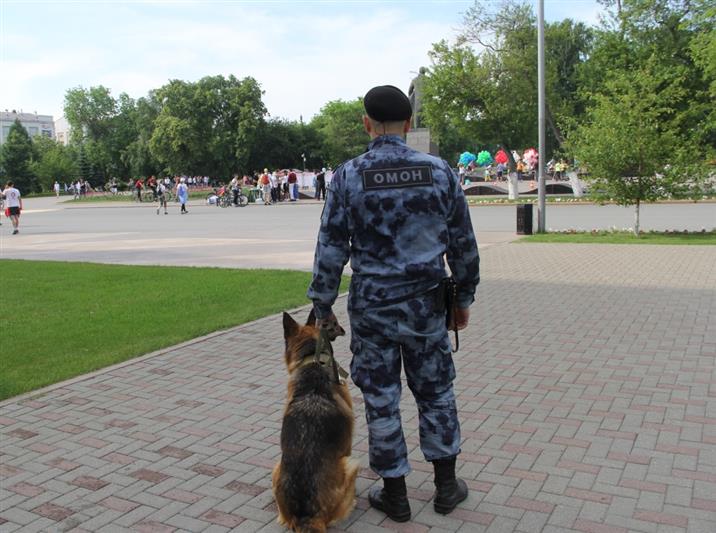 В День России в Тюменской области, росгвардейцы принимают участие в обеспечении правопорядка