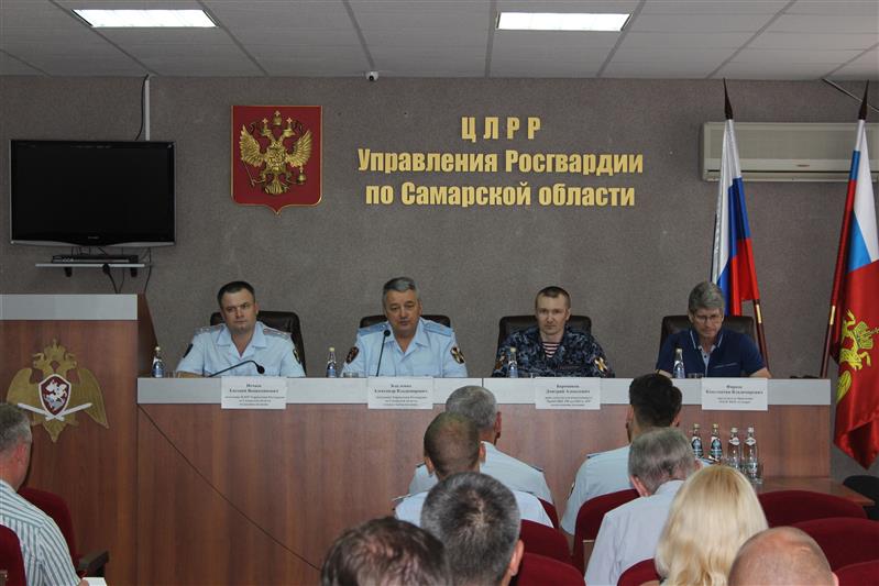 В Управлении Росгвардии по Самарской области обсудили вопросы обеспечения безопасности объектов образования 