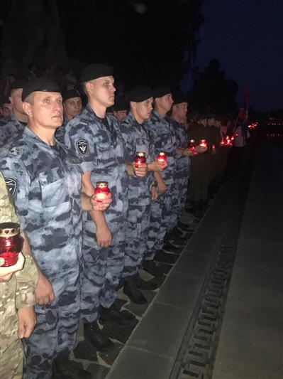 Росгвардейцы приняли участие в акции «Завтра была война» на месте ожесточенных боев за Мамаев курган в Волгограде