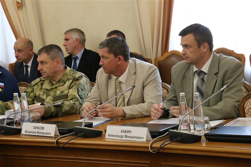 Начальник Управления Росгвардии по Орловской области принял участие в заседание Антитеррористической комиссии региона 