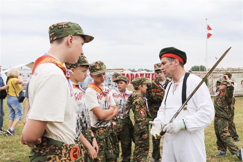 Росгвардия открыла смену Всероссийского военно-патриотического лагеря «Ратники Отечества. Бородино-2019»