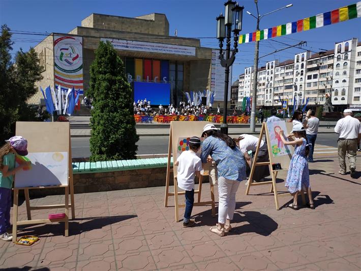Дети дагестанских росгвардейцев приняли участие в мероприятиях по случаю праздника 1 июня