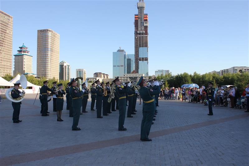 Оркестр Центрального округа Росгвардии выступил на международном музыкальном фестивале «Эскери керней»