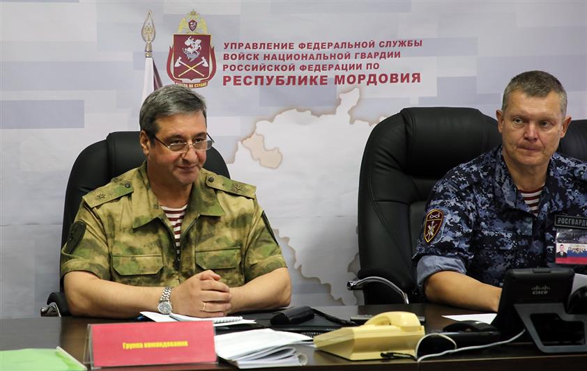 В Мордовии заместитель командующего Приволжским округом проинспектировал подразделения Росгвардии