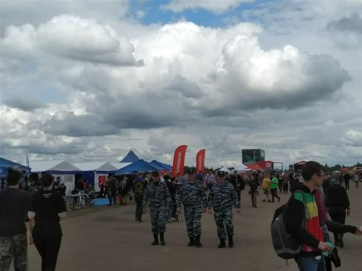 Ярославские росгвардейцы обеспечили охрану общественного порядка во время проведения музыкального фестиваля