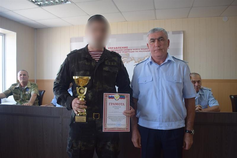 На территории каспийского ОМОН прошел чемпионат Управления Росгвардии по Республике Дагестан по комплексным единоборствам