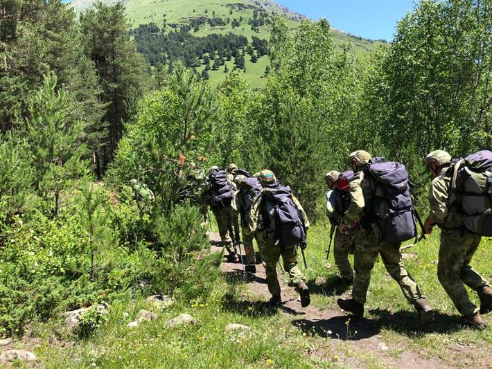 Военнослужащие Росгвардии принимают участие во Всеармейских соревнованиях «Эльбрусское кольцо-2019»