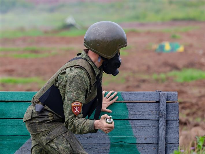 В Подмосковье проведен полевой выход подразделений РХБ защиты Росгвардии (фото, видео)