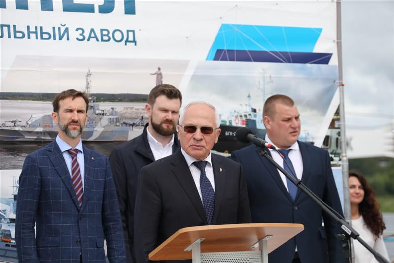 В Ярославской области состоялся спуск второго катера проекта «Грачонок», построенного для Росгвардии