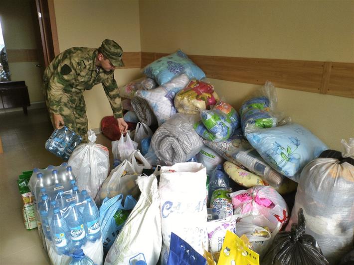 Росгвардия присоединилась к гуманитарной акции в поддержку пострадавших от наводнения жителей Иркутской области