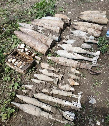 Военнослужащие Росгвардии обследовали найденные в одном из районов Чеченской Республики боеприпасы 