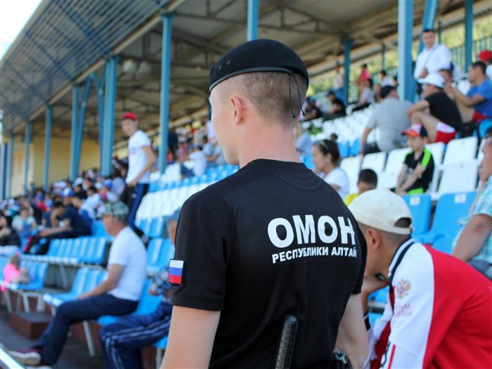 Сотрудники Росгвардии приняли участие в охране общественного порядка в период проведения XVIII летней олимпиады спортсменов республики Алтай