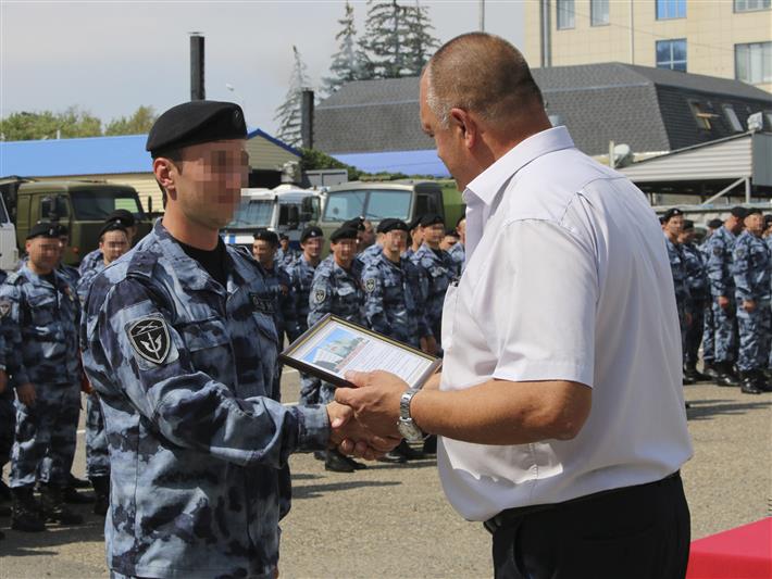 В ставропольском ОМОН отметили 27-ю годовщину со дня сформирования подразделения
