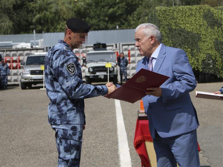 В ставропольском ОМОН отметили 27-ю годовщину со дня сформирования подразделения