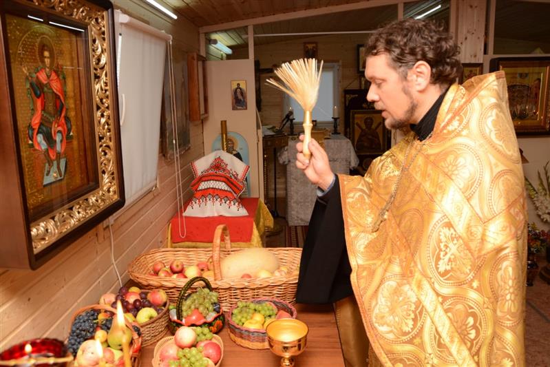 Праздник Преображения Господня в строящемся главном храме Росгвардии 