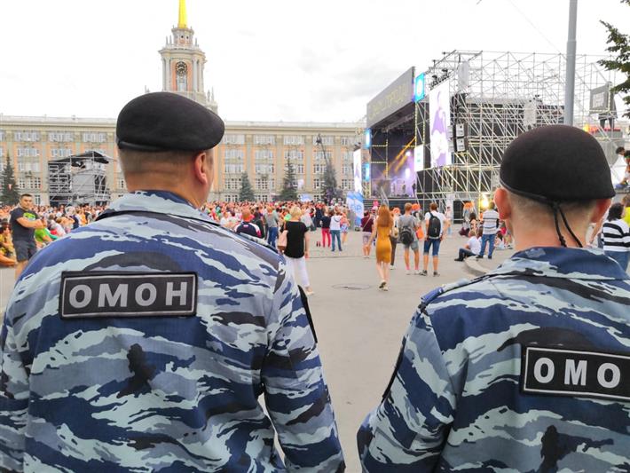 Сотрудники Росгвардии   обеспечили правопорядок в период проведения мероприятий, посвященных празднованию Дня образования города Екатеринбурга