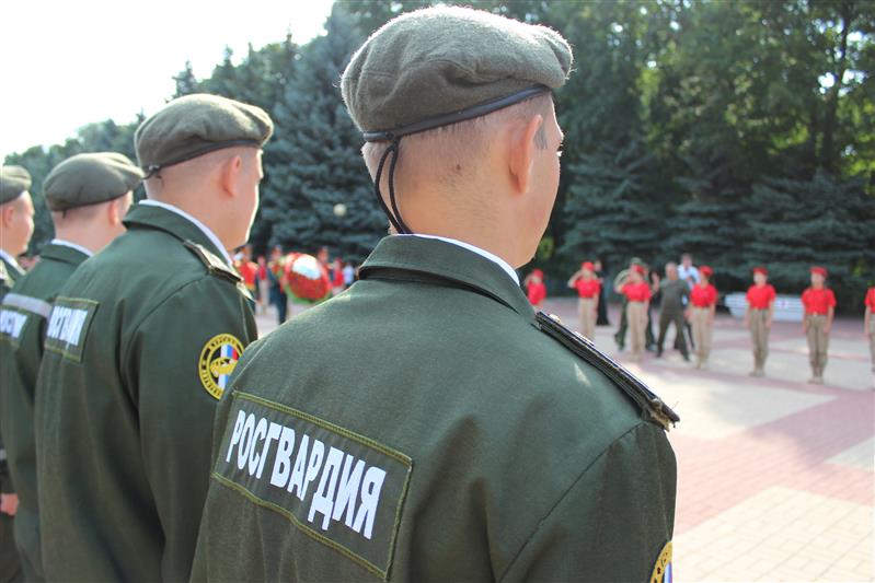 Росгвардия приняла участие в праздновании 76-й годовщины победы в Курской битве