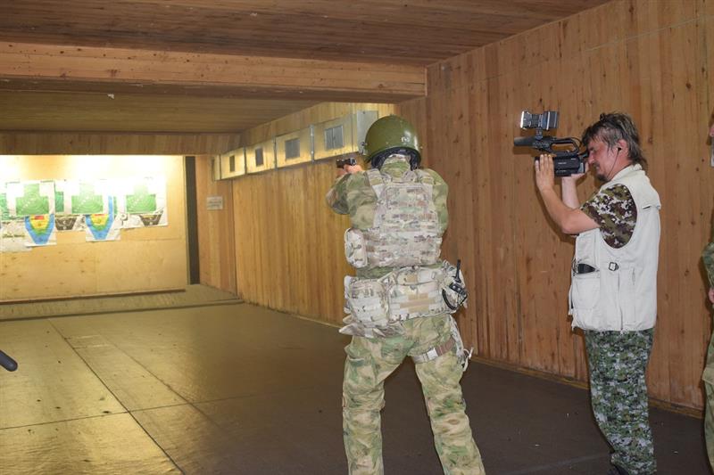 Съёмочная группа телекомпании НТВ побывала в каспийском ОМОН «Скорпион»