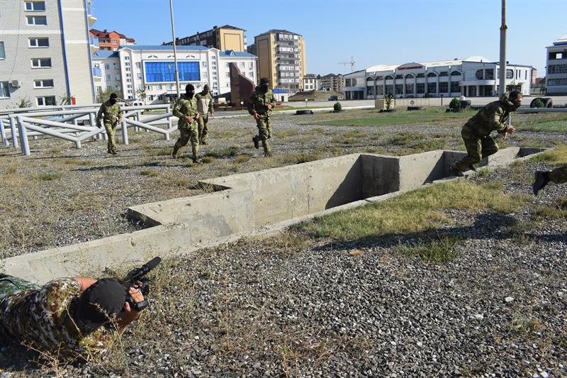 Съёмочная группа телекомпании НТВ побывала в каспийском ОМОН «Скорпион»