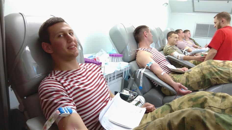  В Подмосковье военнослужащие Росгвардии приняли участие в донорской акции