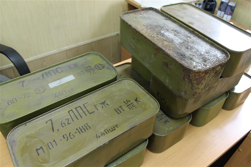 Житель Вологды добровольно сдал сотрудникам Росгвардии свыше 4 тысяч патронов 